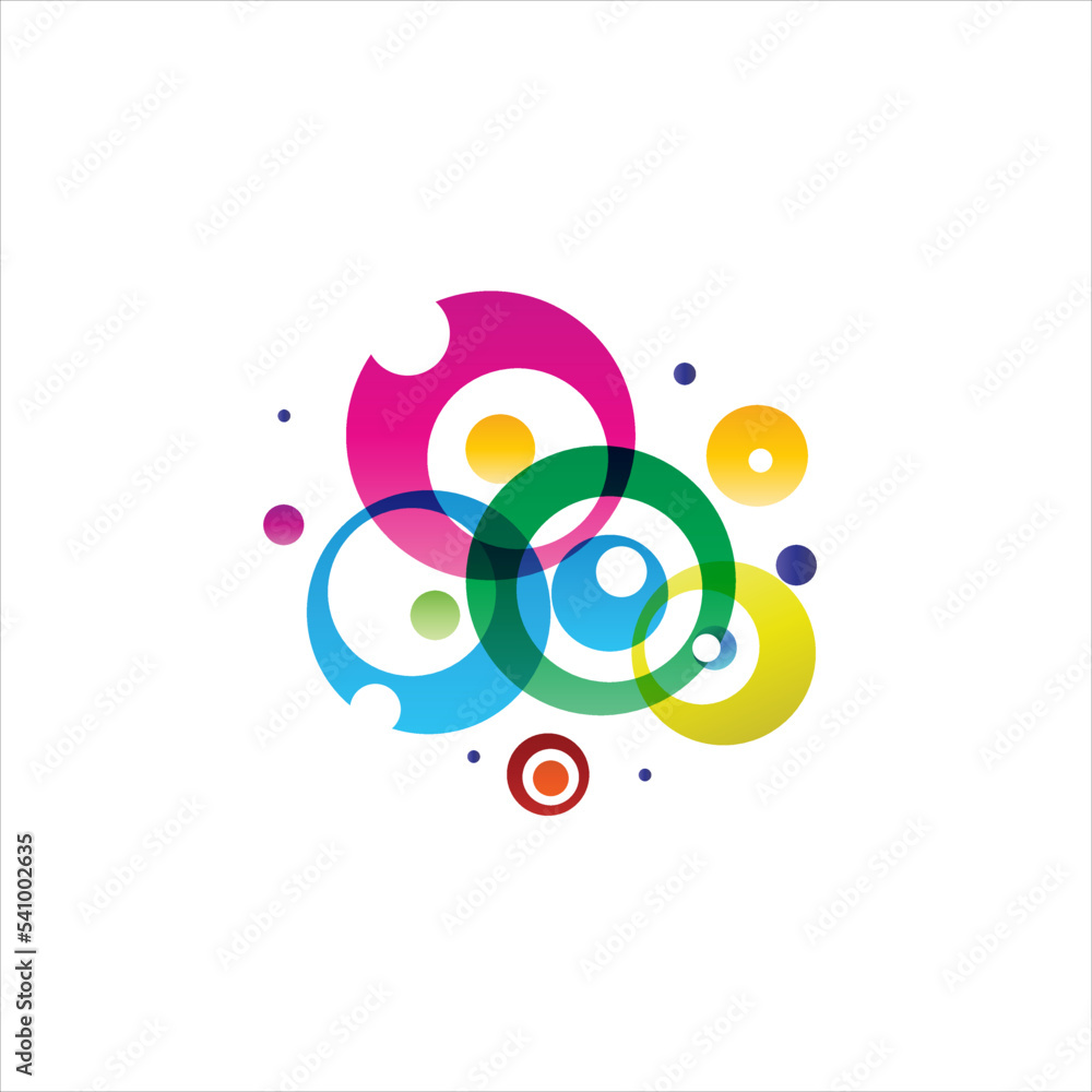 Obraz premium Logo And Icon. Elements Collection Isolated On White - Vector. Flat Icons For Business Template Logo, Square Elements, Website, Business Symbol And Circle Elements. Abstract Medical Logo. 