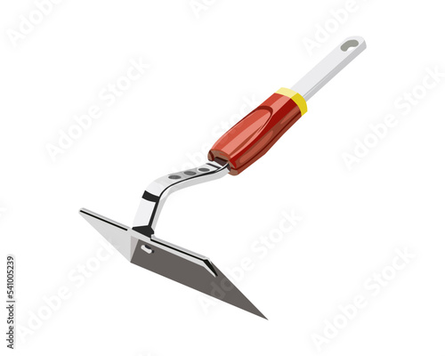Vector Illustration of Mini hoe isolated on white background. Carpentry hand tools.