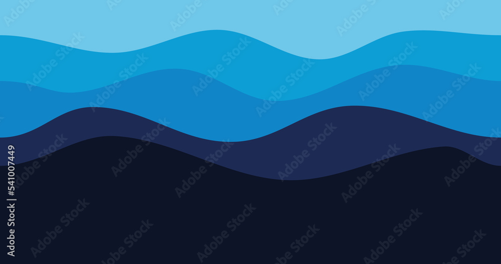 blue gradient abstract wave background