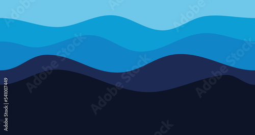 blue gradient abstract wave background
