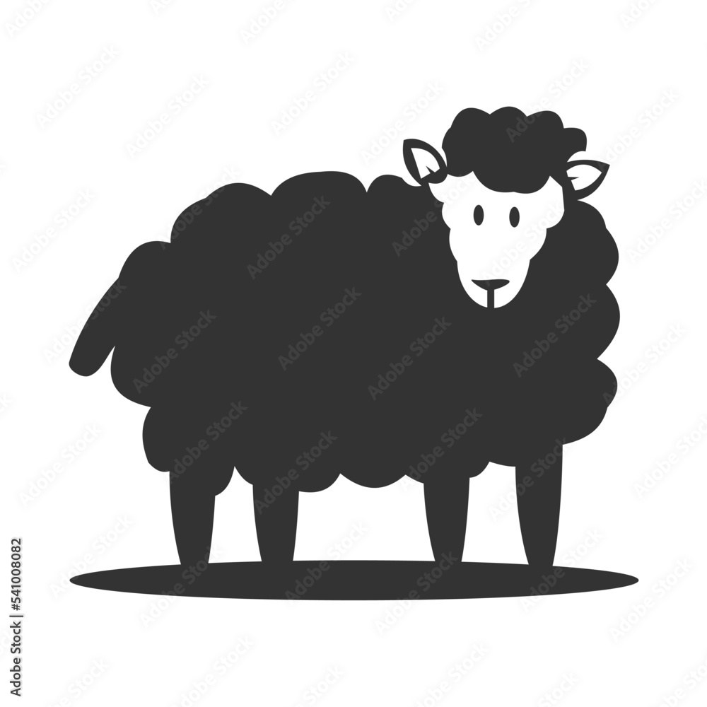 Obraz premium sheep animal logo Icon Illustration Brand Identity template