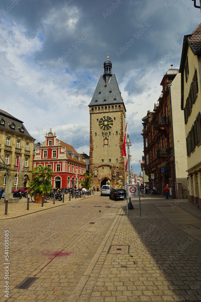 Naklejka premium Blick auf das Altpörtel, das westliche Stadttor der Stadt Speyer