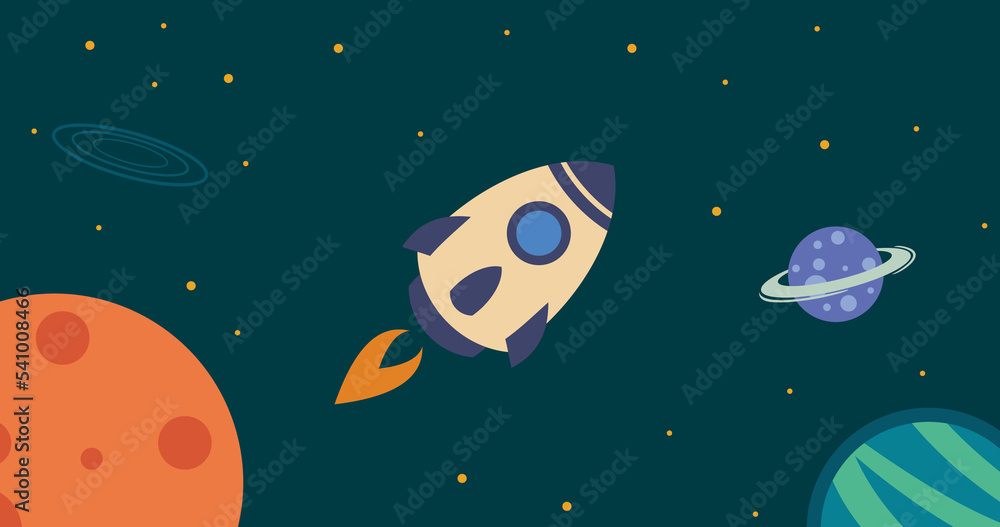 planet and rocket space background planet and rocket space background