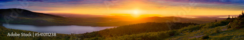 Sunset from Cadillac Mountain in Acadia Nationl Park, Maine