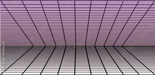 square perspective abstract retro background vector in 80's style