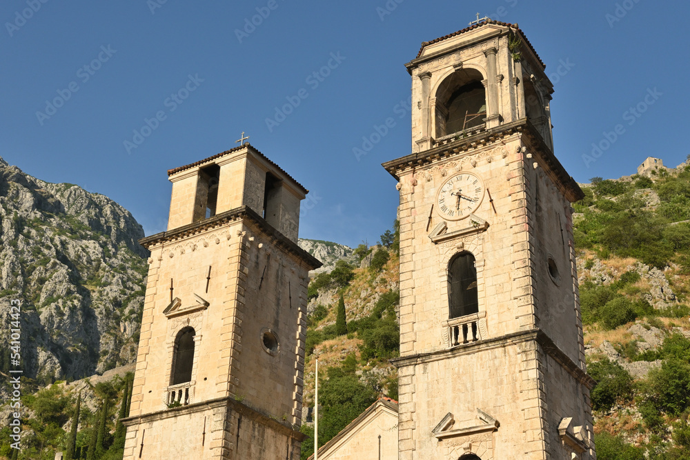 Architecture of the Old Town of Kotor. Montenegro