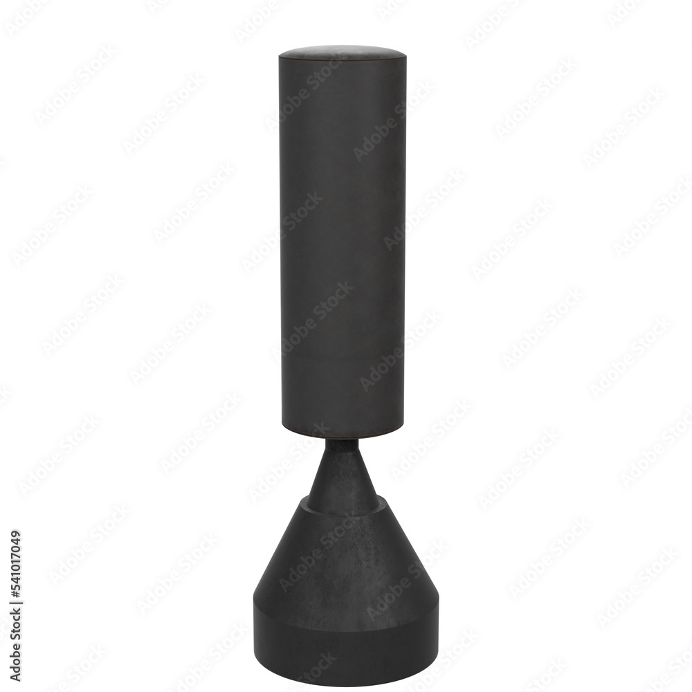 3d rendering illustration of a free standing boxing bag 3d rendering illustration of a free standing boxing bag