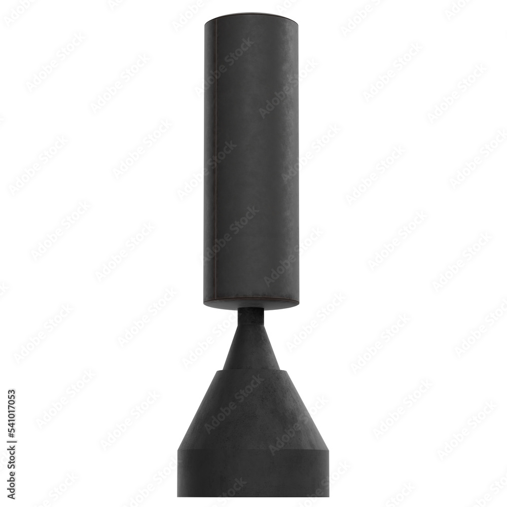 3d rendering illustration of a free standing boxing bag 3d rendering illustration of a free standing boxing bag