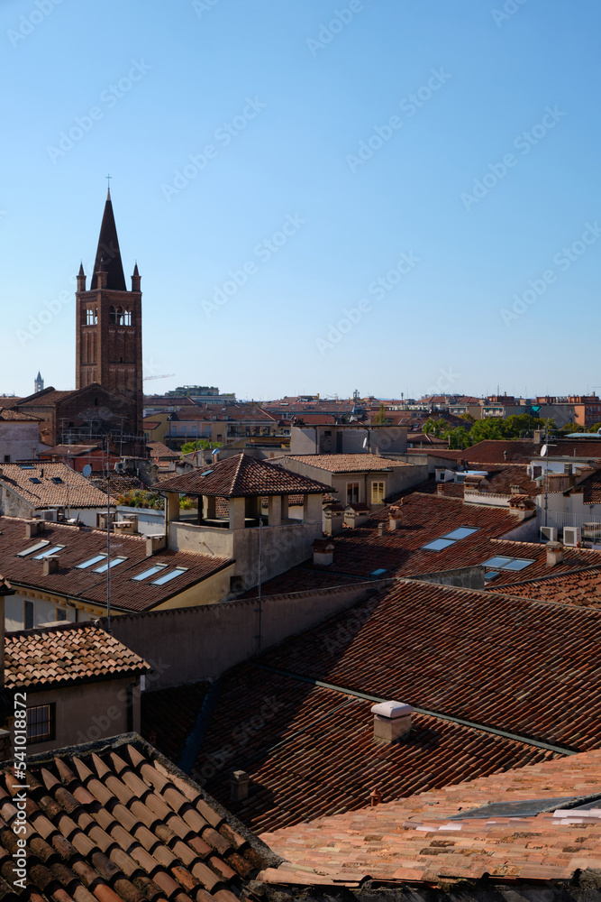 aerial view of the city of Verona