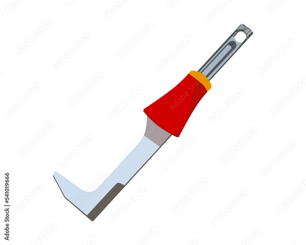 Vector Illustration Scraper isolated on white background. Carpentry hand tools Vector Illustration Scraper isolated on white background. Carpentry hand tools