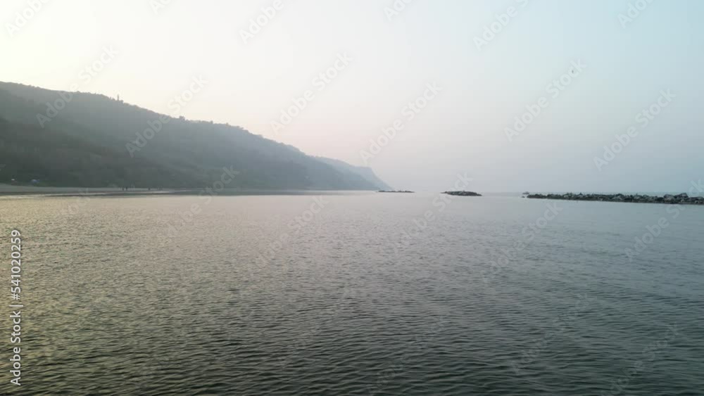 autumn day in the bay with white sky
autumn day in the bay with white sky