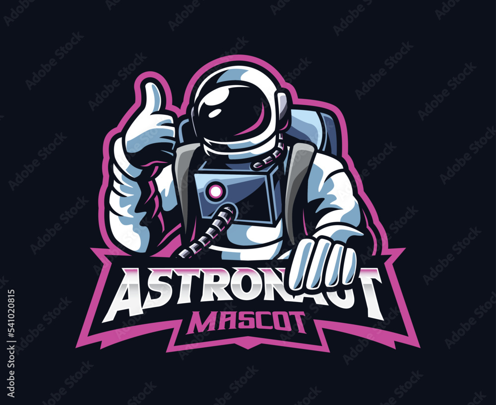 Astronaut mascot logo design Astronaut mascot logo design