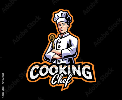 Chef mascot logo design