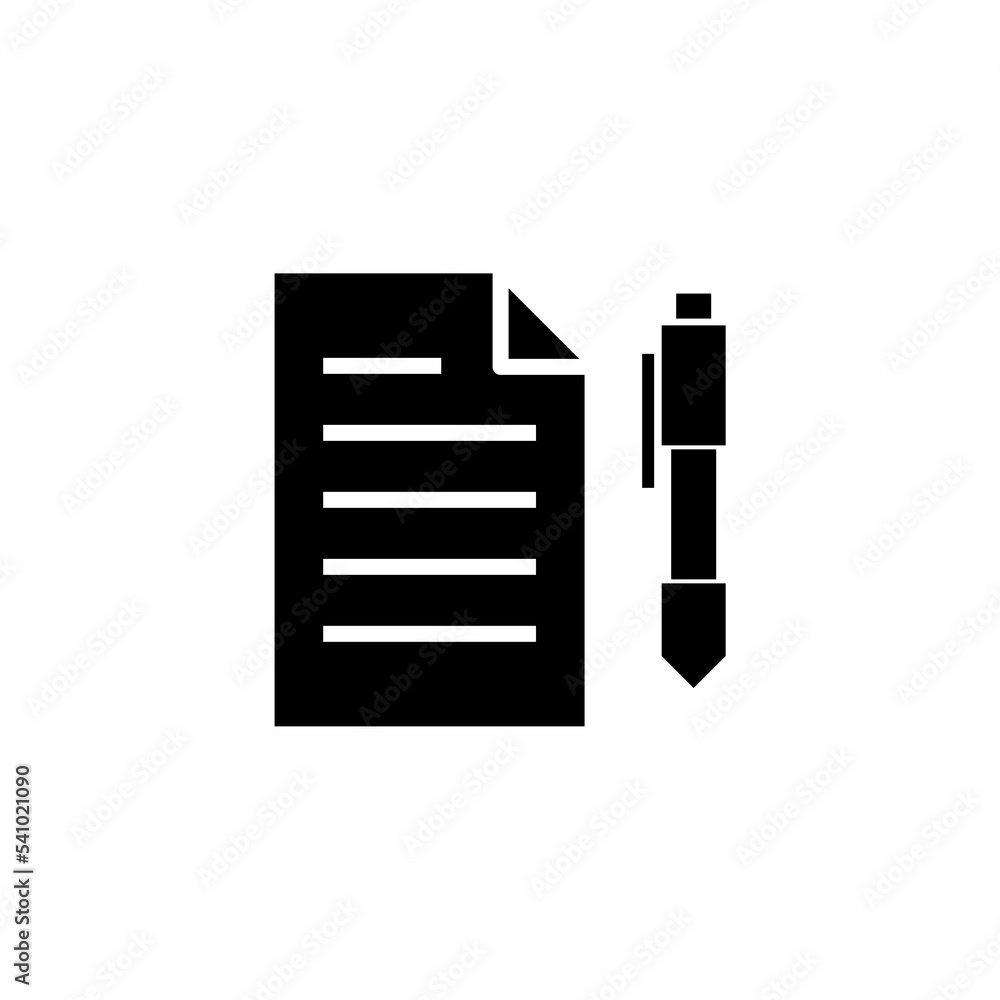 Writing icon isolated on white background from advertisement collection Writing icon isolated on white background from advertisement collection