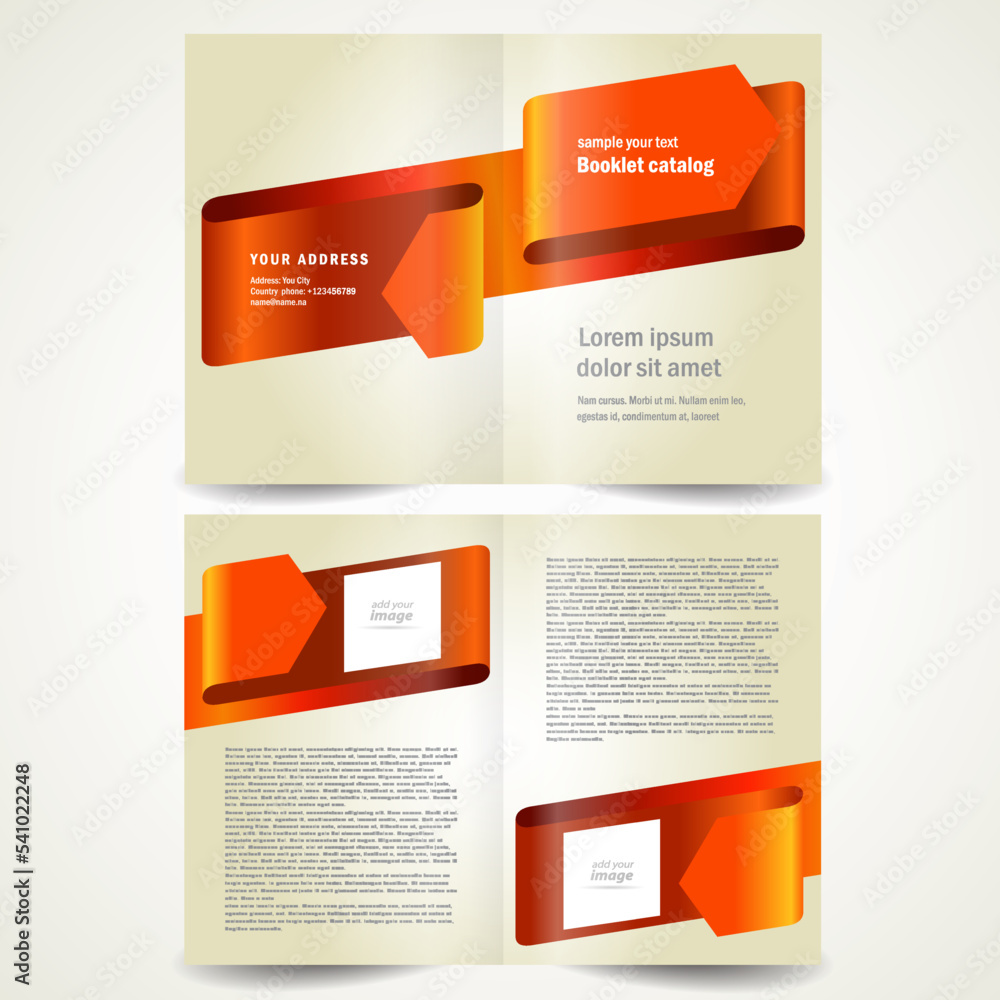 brochure design template booklet red arrow ribbon brochure design template booklet red arrow ribbon