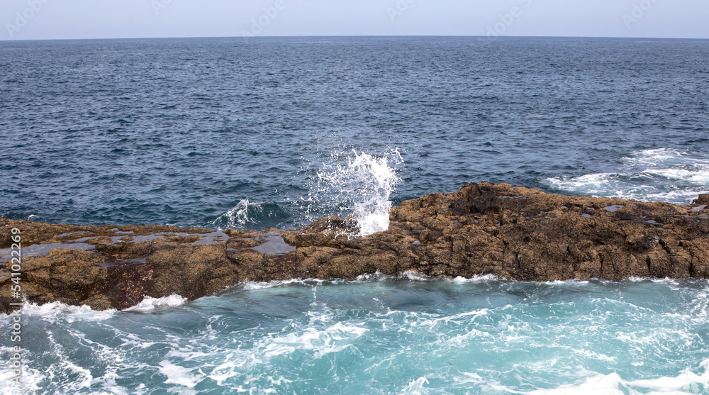 Fototapeta premium Water vortex, Bufadero de la Garita, Telde, Gran Canaria