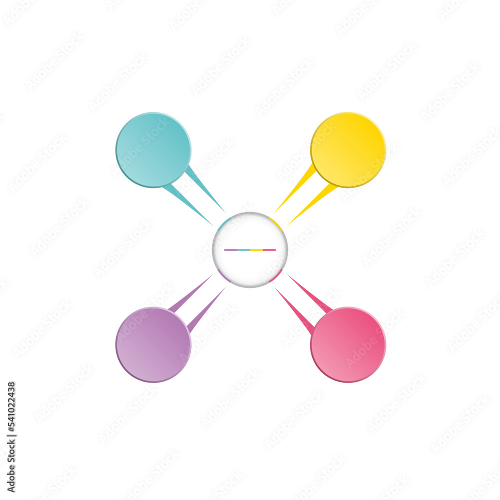 Infographics, cycle diagram 4 positions, isolated Infographics, cycle diagram 4 positions, isolated