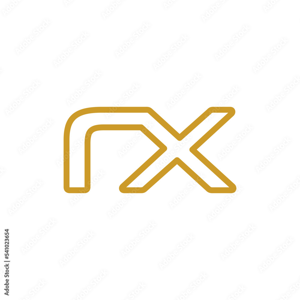 RX symbol, medical health logo company design illustration. RX symbol, medical health logo company design illustration.