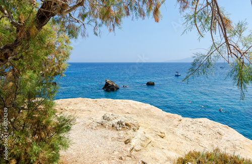 Natural frame from the Greek coast