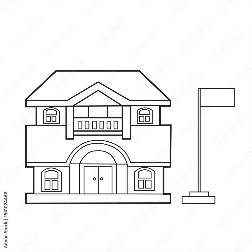 office building vector icon design isolated on black and white background office building vector icon design isolated on black and white background