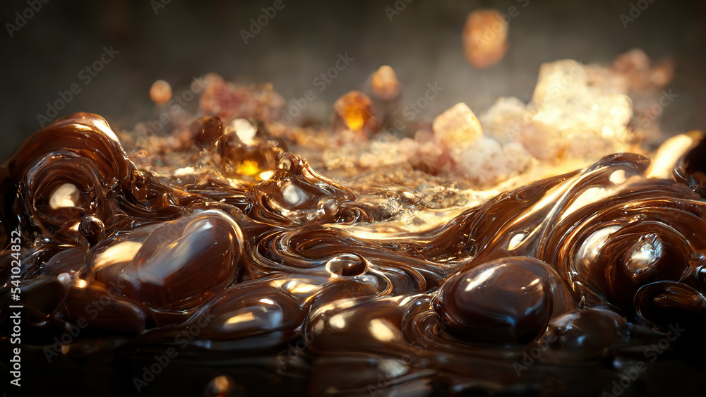 Creamy swirls of hot chocolate Creamy swirls of hot chocolate