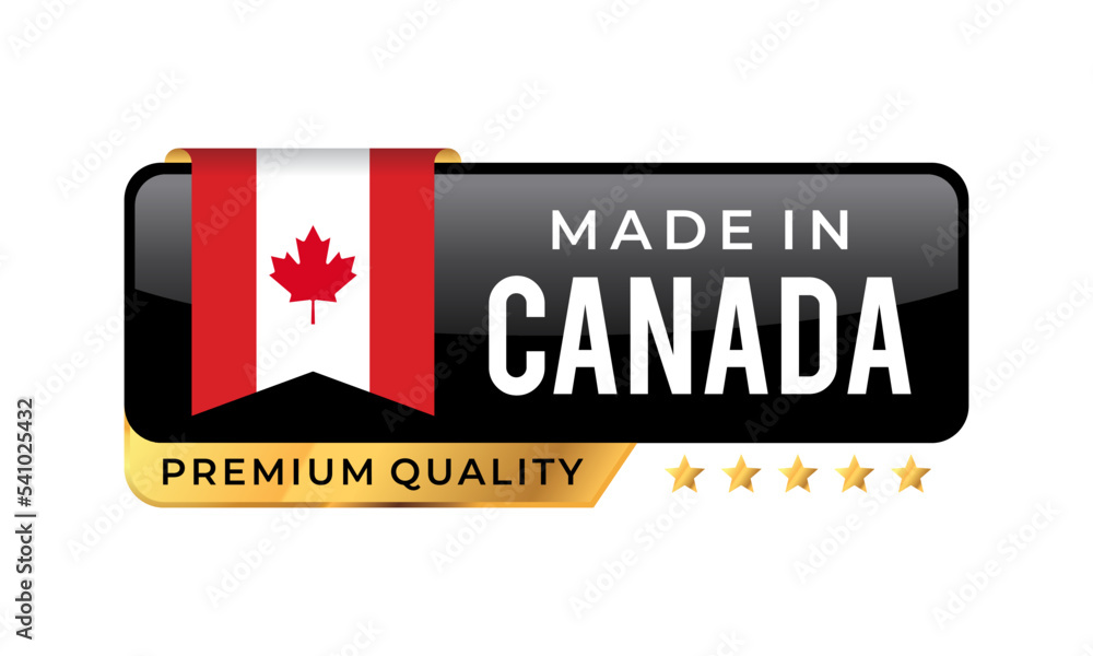 Made in Canada Premium Quality label. For icon, badge, emblem, packaging, banner, and other business product . Vector Illustration Made in Canada Premium Quality label. For icon, badge, emblem, packaging, banner, and other business product . Vector Illustration