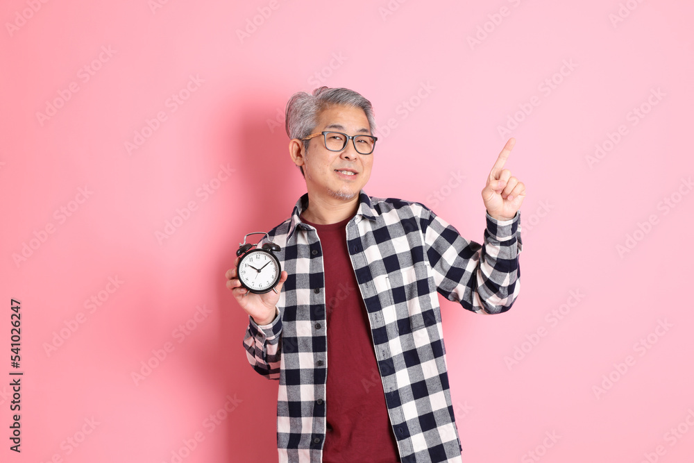 Asian Man on Pink