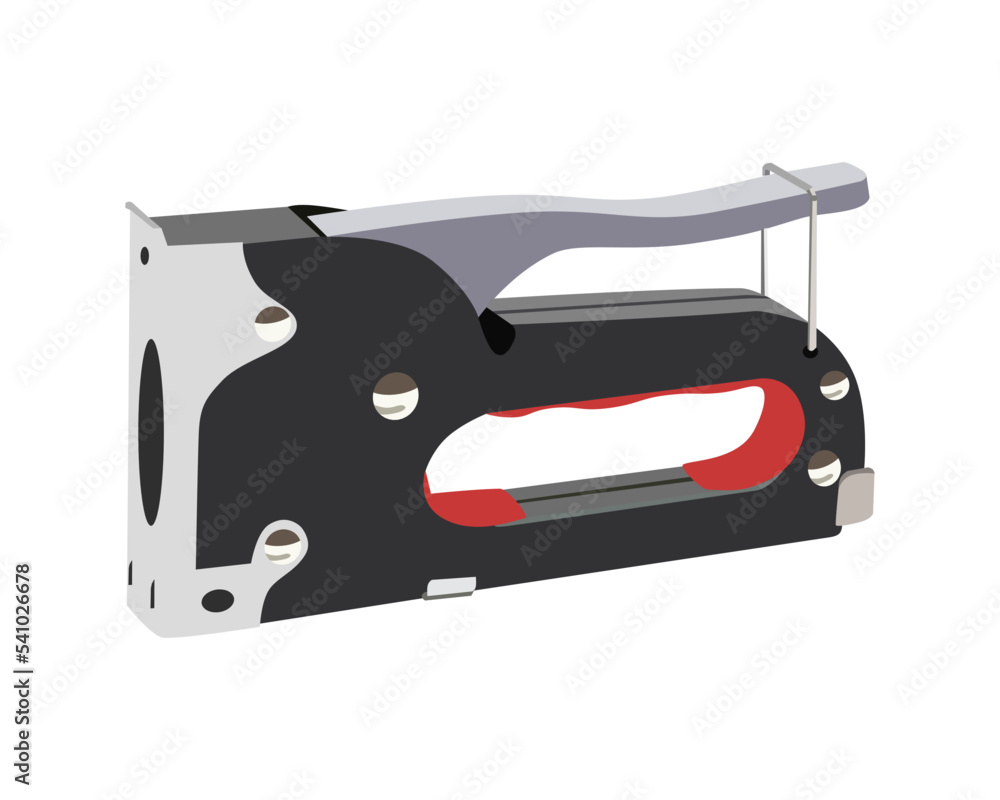 Vector Illustration Staple Gun isolated on white background. Carpentry hand tools. Vector Illustration Staple Gun isolated on white background. Carpentry hand tools.