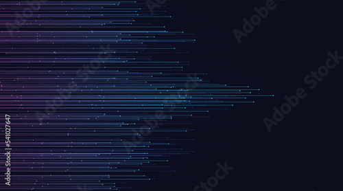 Abstract background of big data moving light lines, speed data connection, complex transmission speed, future technology speed. Vector EPS10.