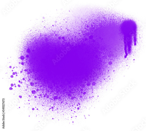 Purple abstract graffiti spray painting brush