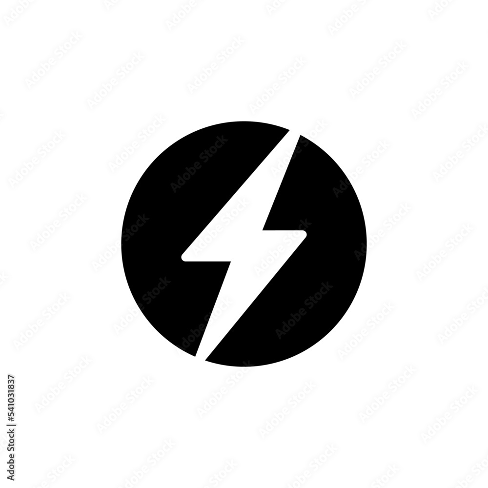 Lighting Bolt Icon Vector Illustration Style Lighting Bolt Icon Vector Illustration Style