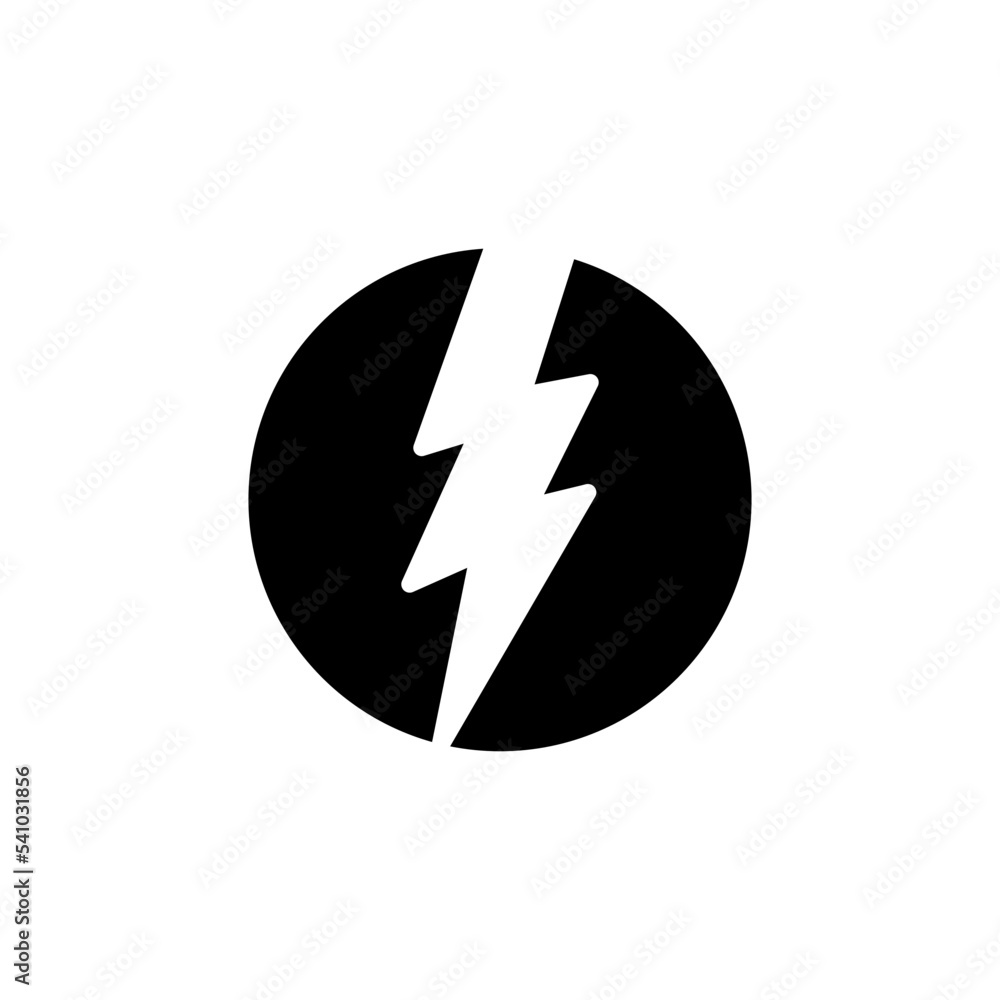Lighting Bolt Icon Vector Illustration Style Lighting Bolt Icon Vector Illustration Style