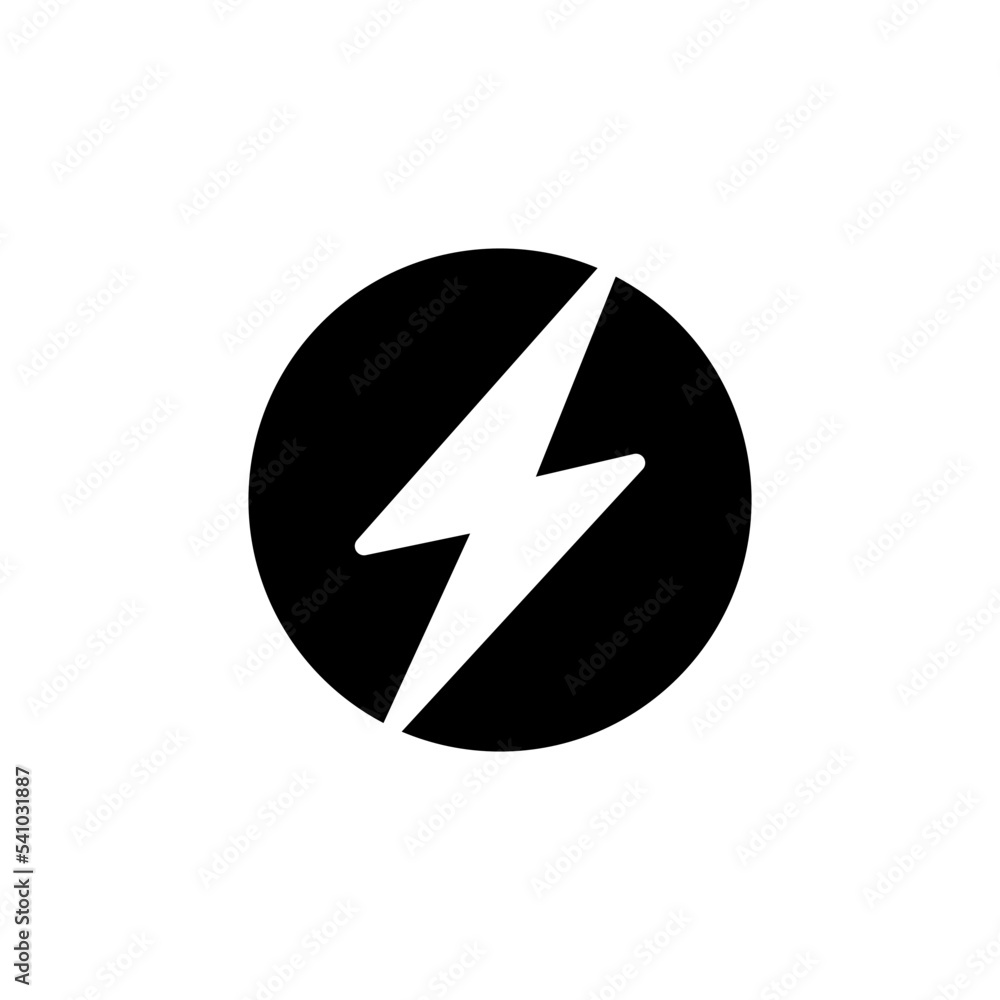 Lighting Bolt Icon Vector Illustration Style Lighting Bolt Icon Vector Illustration Style
