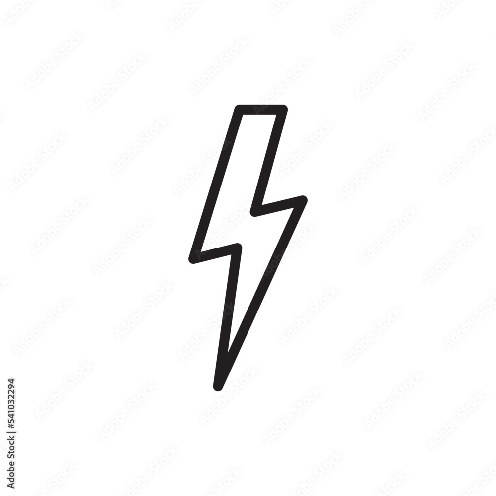 Lighting Bolt Icon Vector Illustration Style Lighting Bolt Icon Vector Illustration Style