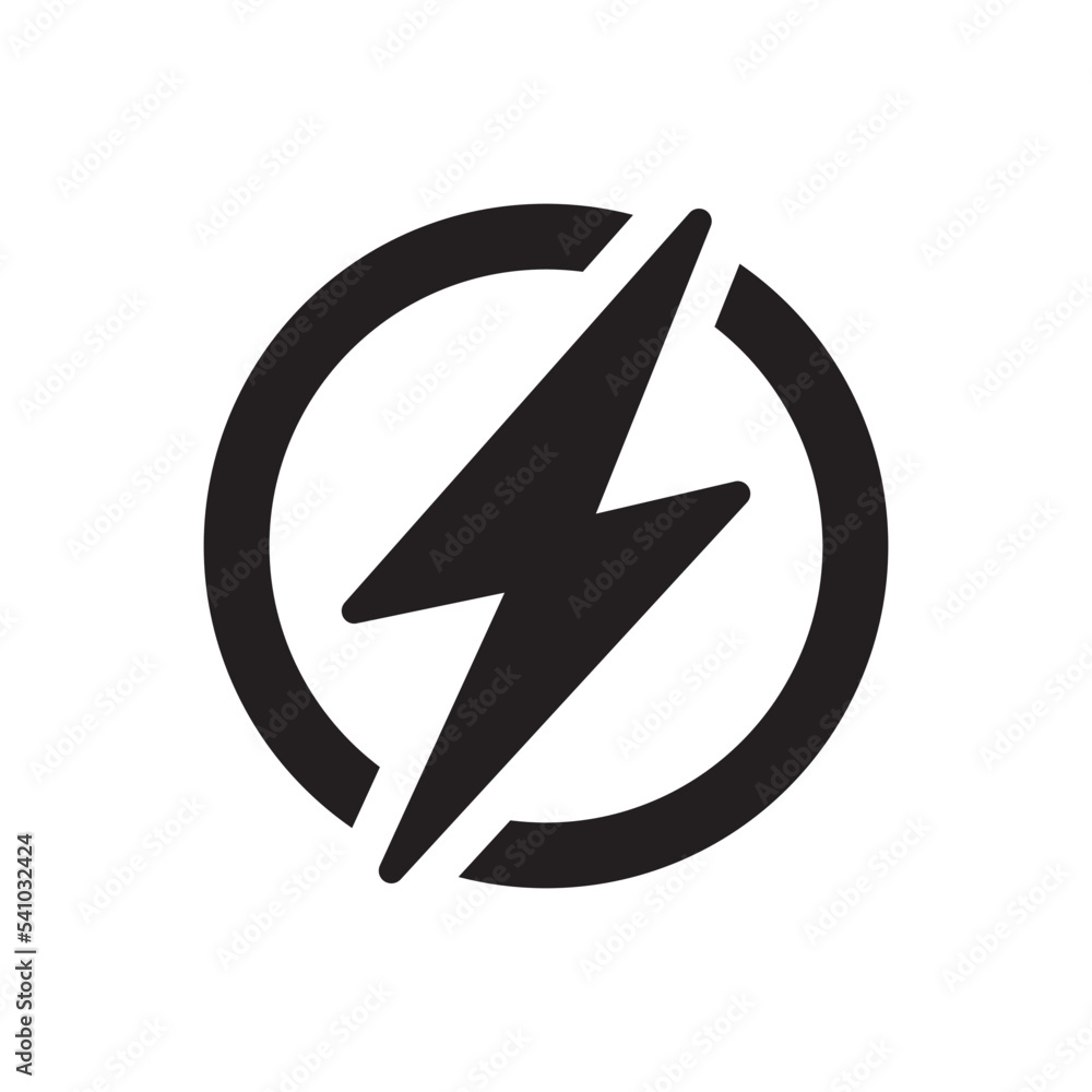 Lighting Bolt Icon Vector Illustration Style Lighting Bolt Icon Vector Illustration Style