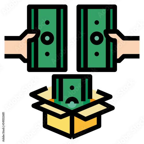 crowd funding filled color line