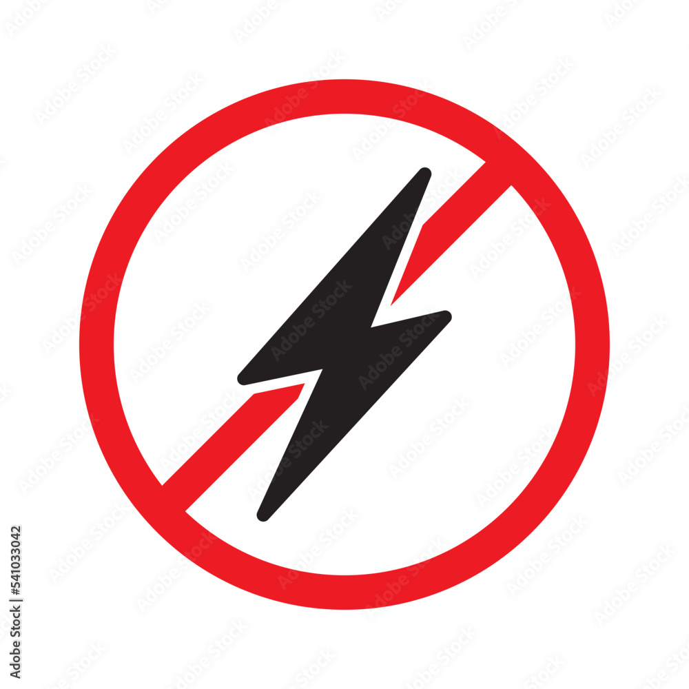 Lighting Bolt Icon Vector Illustration Style Lighting Bolt Icon Vector Illustration Style
