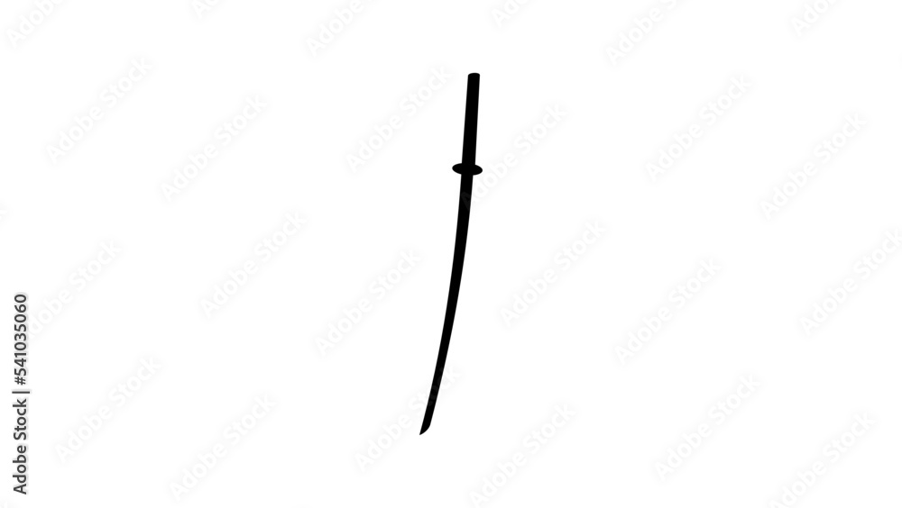 Katana Silhouette Stock Vector Adobe Stock