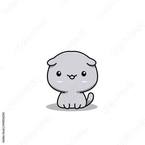 illustration cartoon of a cat