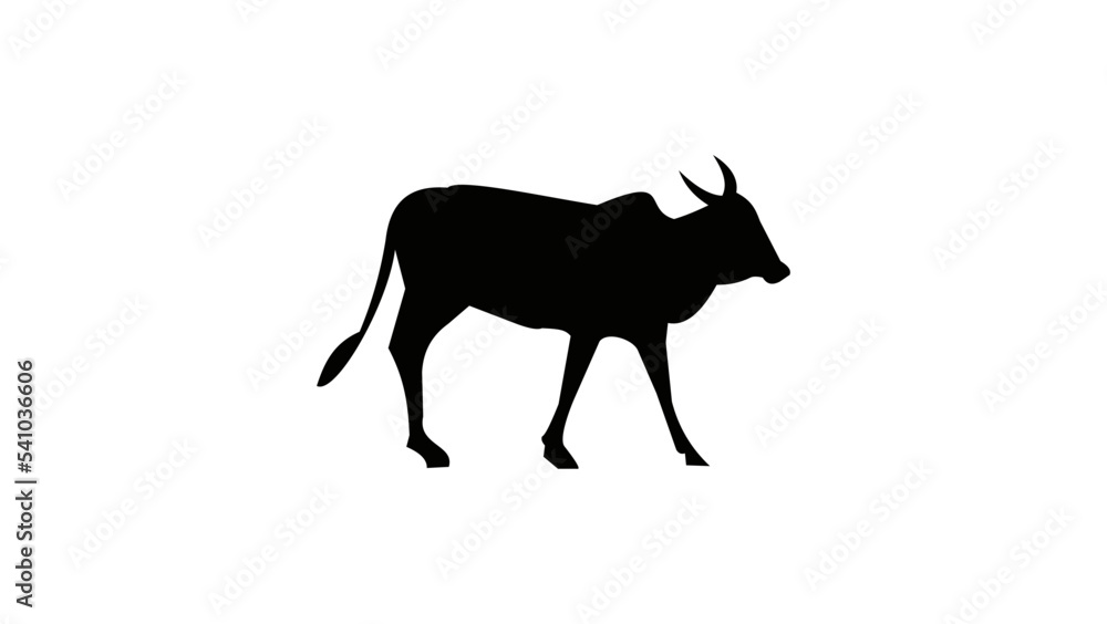 Indian Cow silhouette