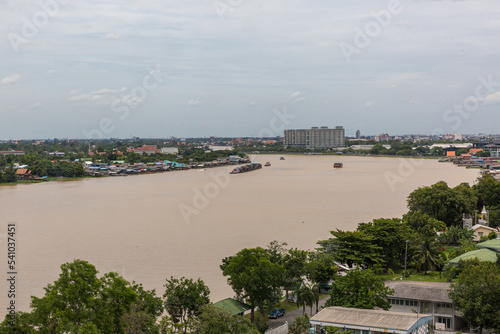 Chao Phraya. The large river of Thailand.