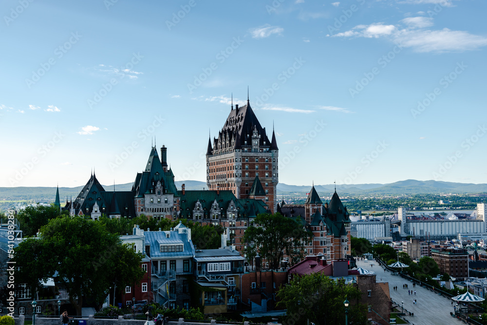 Chateau Frontenac and the St. Lawrence River, Quebec City, Quebec, Canada