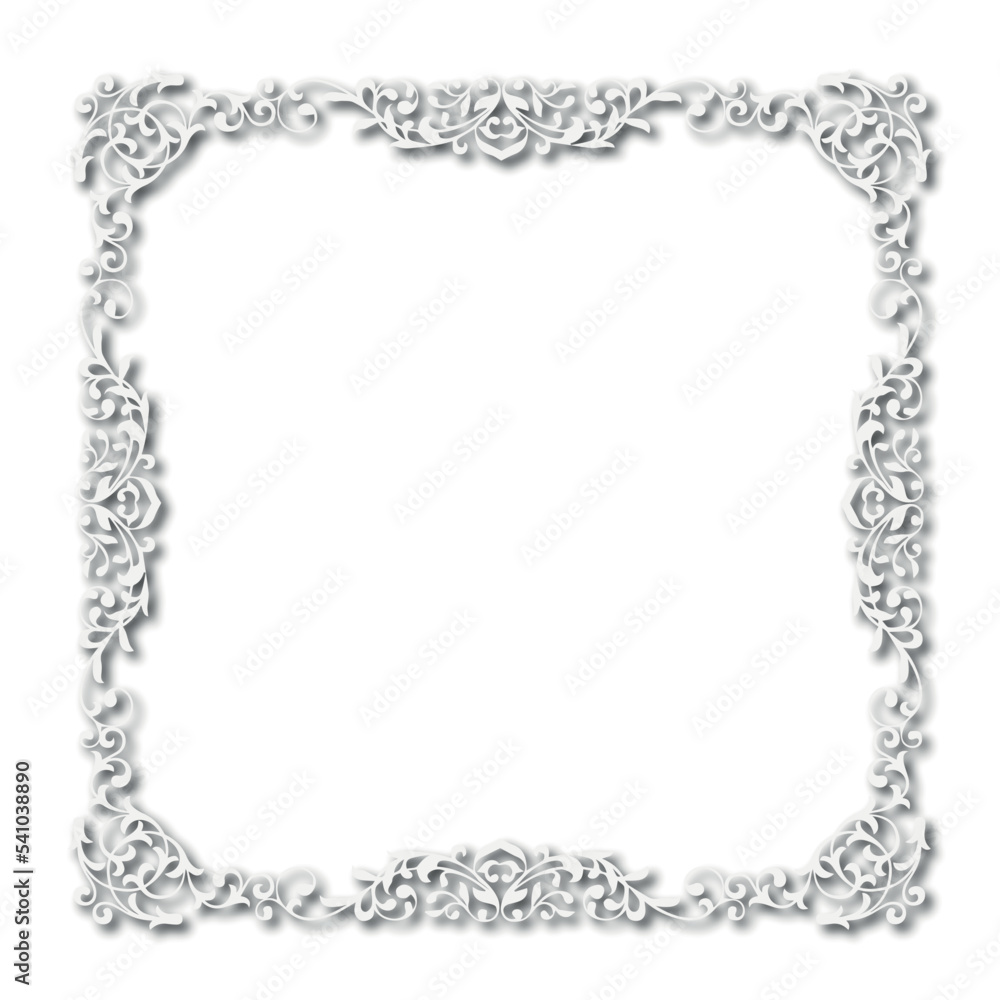 Frame, in the style of an ornament, Vector illustration eps 10, Art.	