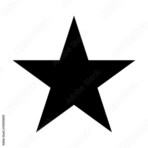 star shape with simple flat style