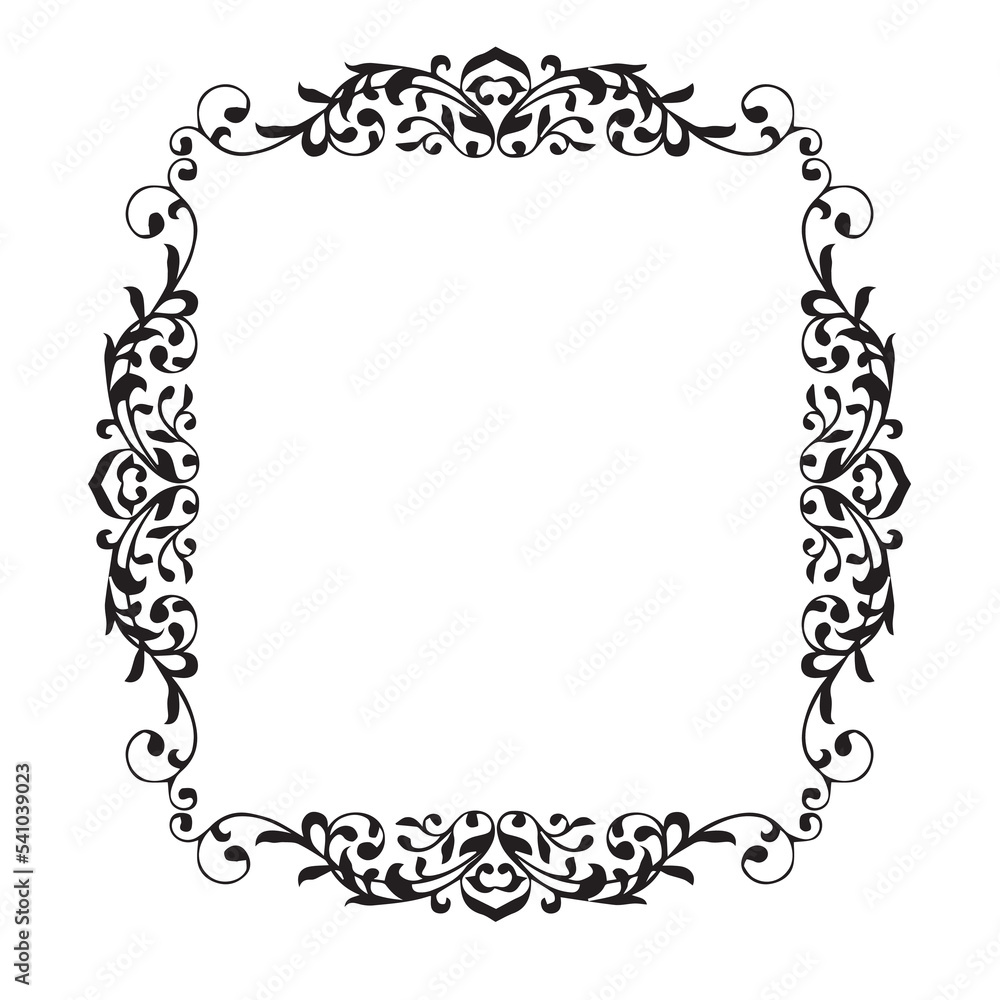 Frame, in the style of an ornament, Vector illustration eps 10, Art. Frame, in the style of an ornament, Vector illustration eps 10, Art.