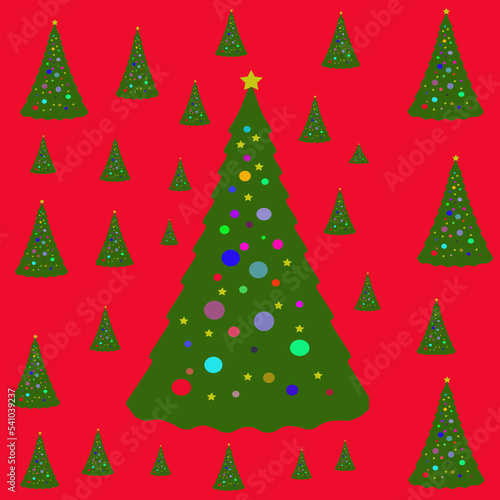 christmas tree illustration © Chris
