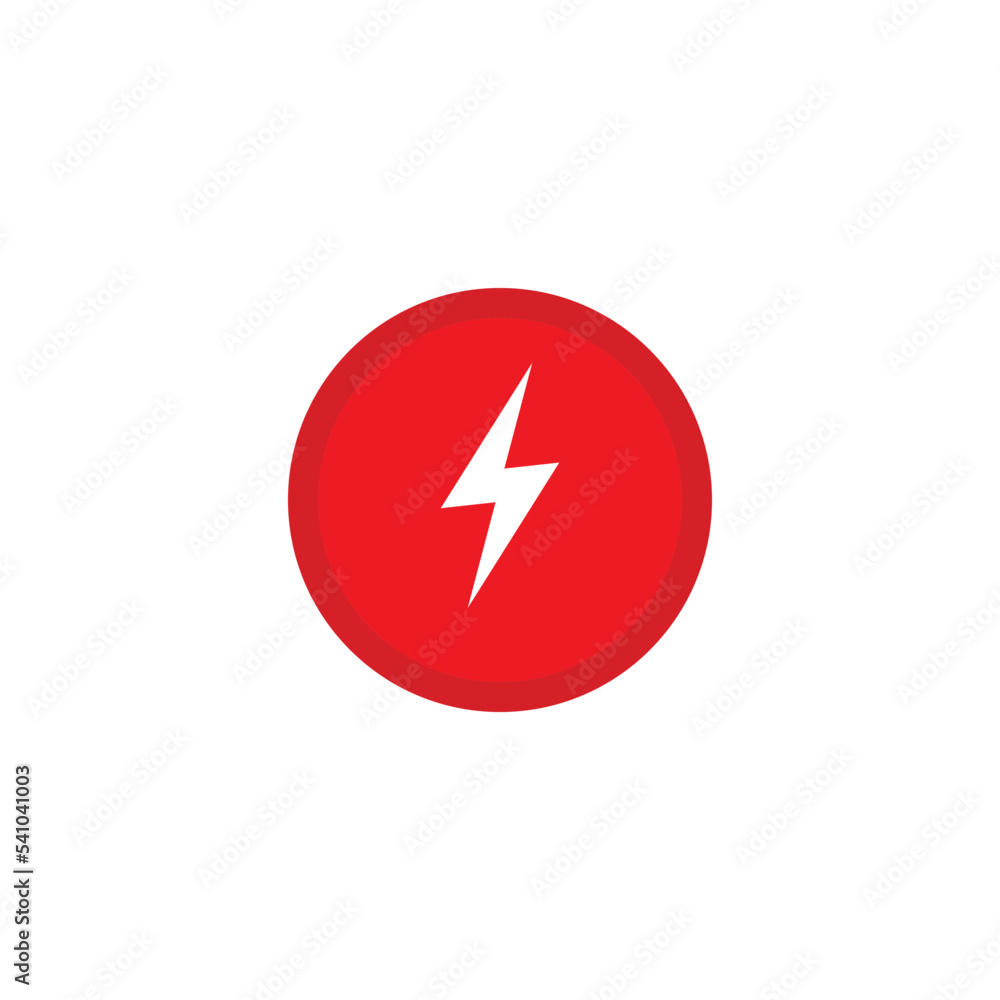 Lightning icon vector logo design template Lightning icon vector logo design template