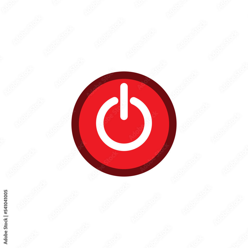 Power push icon vector logo design template Power push icon vector logo design template