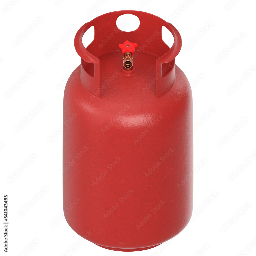 3d rendering illustration of a gas cylinder 3d rendering illustration of a gas cylinder