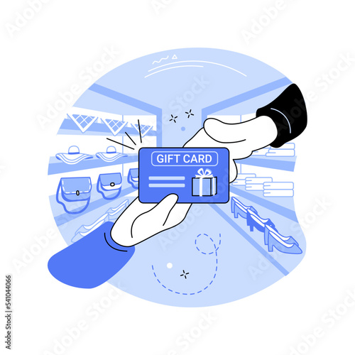 Gift card isolated cartoon vector illustrations.